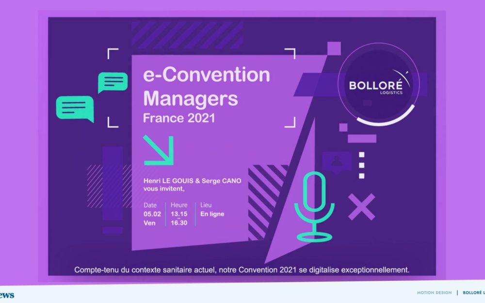 Motion design Bolloré Logistics, Opinews